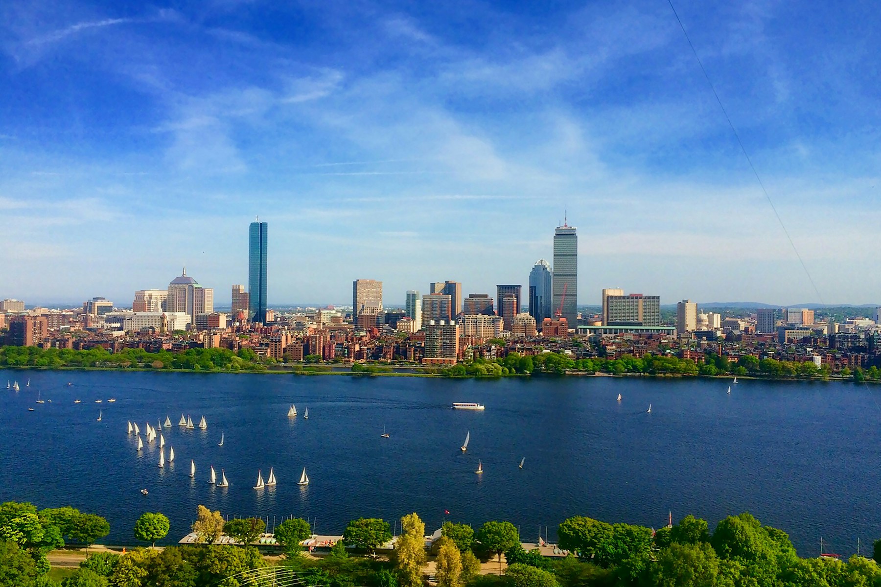 Die Skyline von Boston, Massachusetts